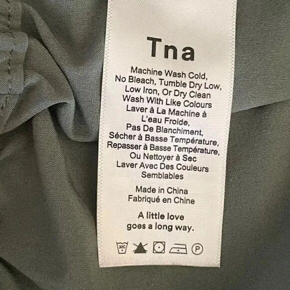 TNA Revolve Olive Green Elastic Waist Sporty Running Mid-Riser’ Shorts SZ XS - Picture 5 of 7